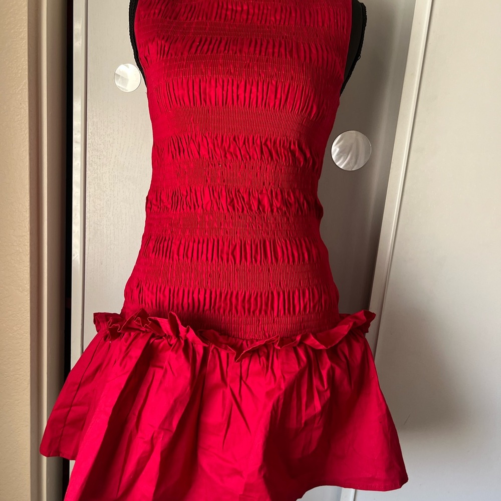 Peppermayo Scarlet Textured Dress